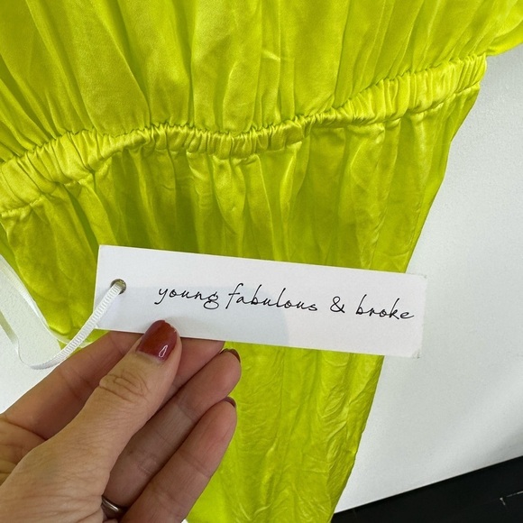 New Young Fabulous & Broke Siren Maxi Dress in Margarita Highlighter - Picture 7 of 12